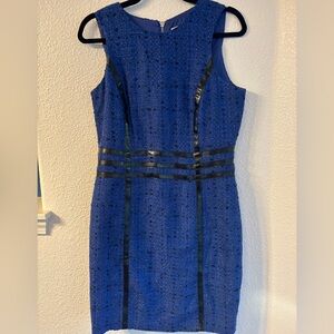 Michael Kors Royal Blue Tweed Dress Size 8